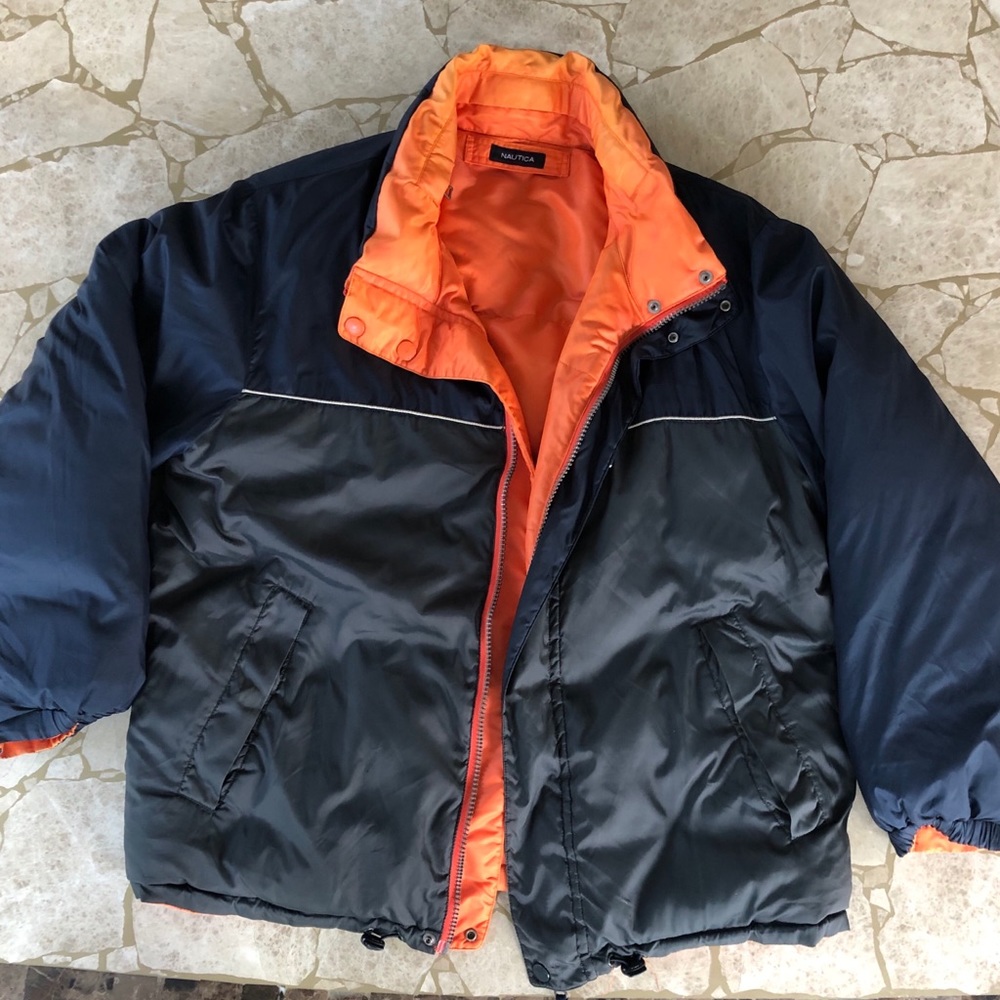 nautica puffer winter coat (size large)